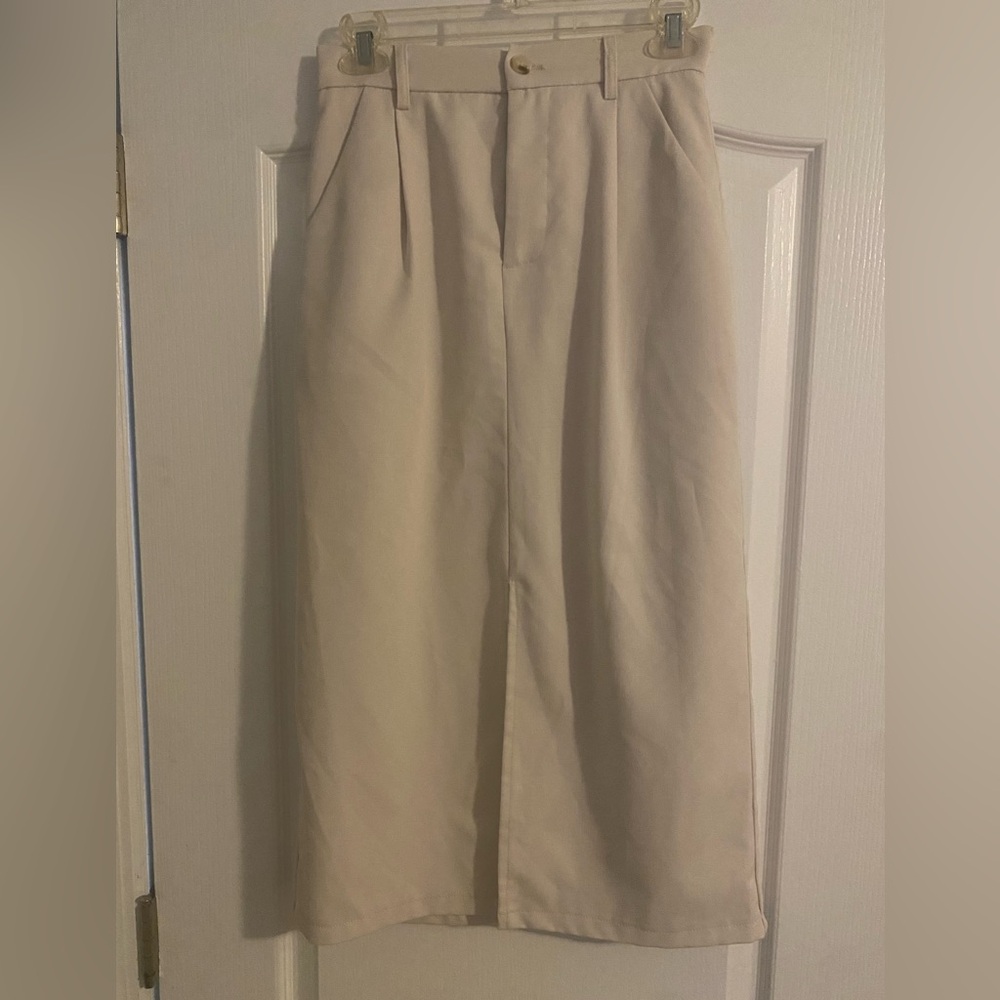 Cream Skirt